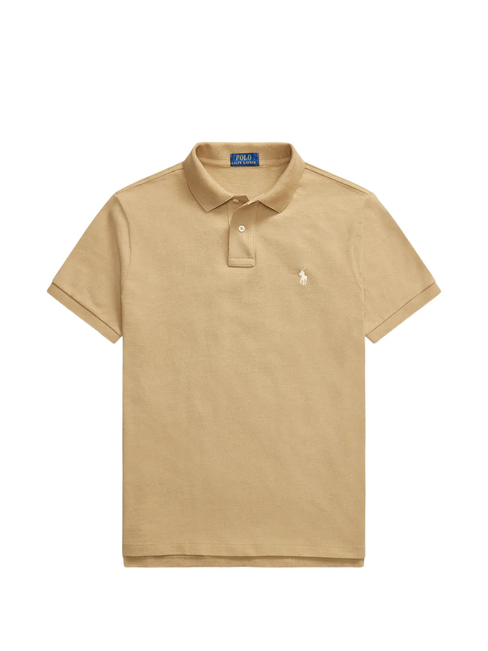 Polo Ralph Lauren pique-knit logo-embroidered polo shirt - Nude
