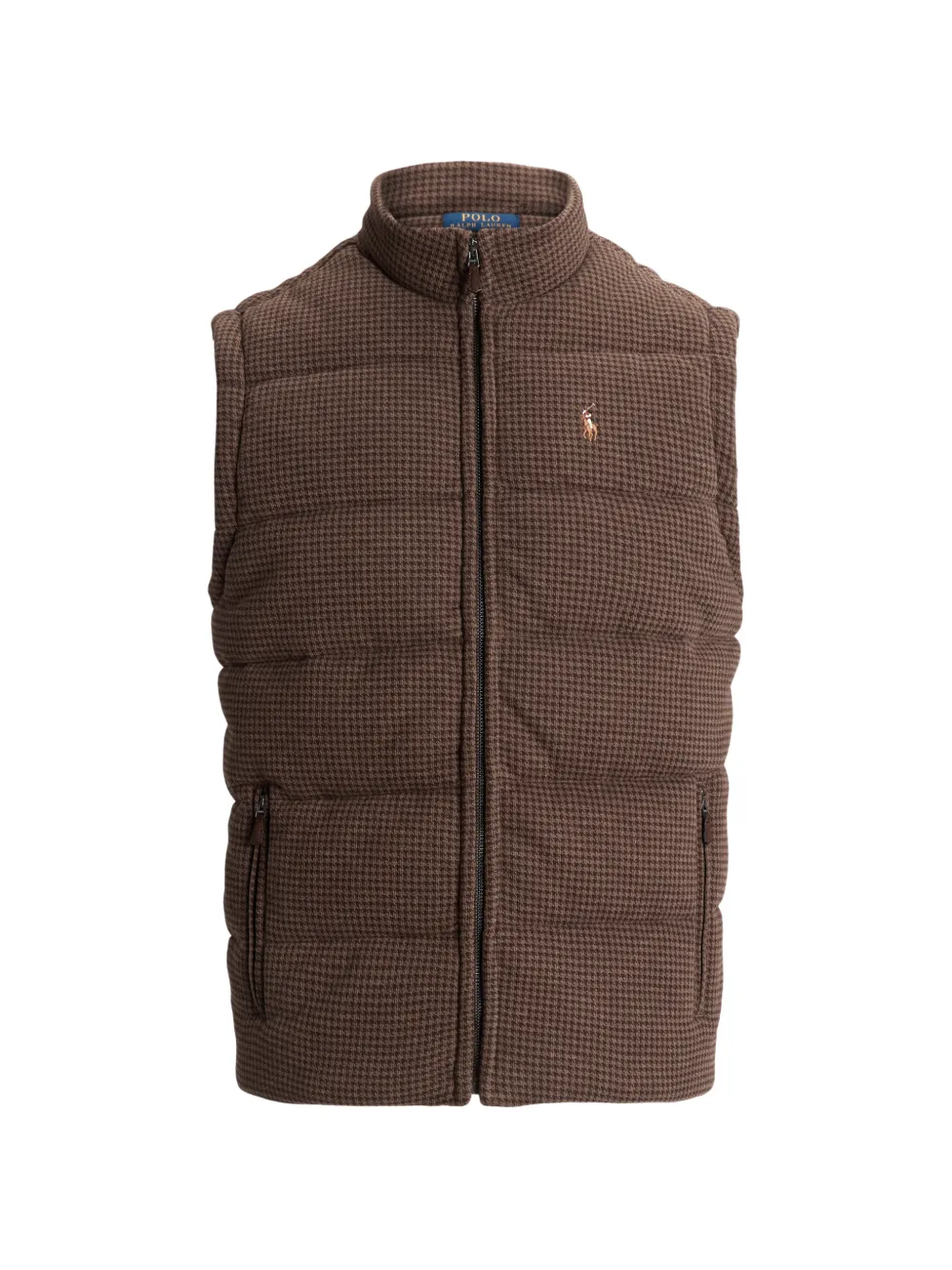 Polo Ralph Lauren houndstooth quilted jacket - Brown