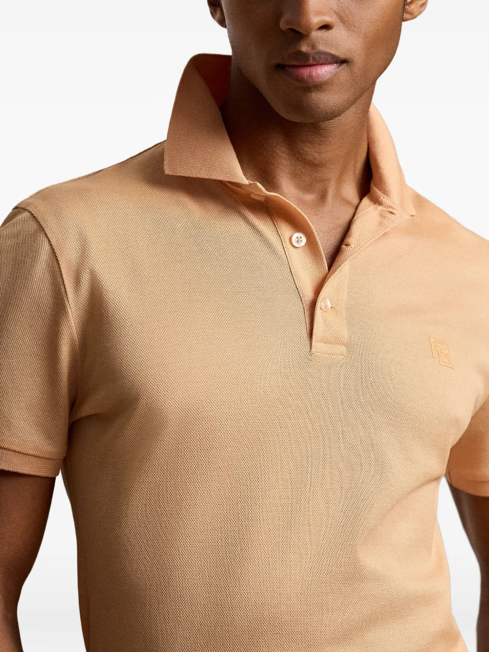 Ralph Lauren Purple Label Poloshirt met geborduurd logo Beige