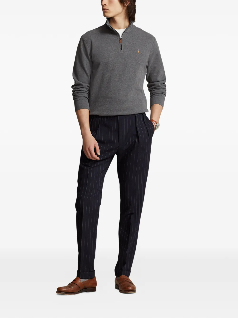 Polo Ralph Lauren Trui met halve rits Grijs