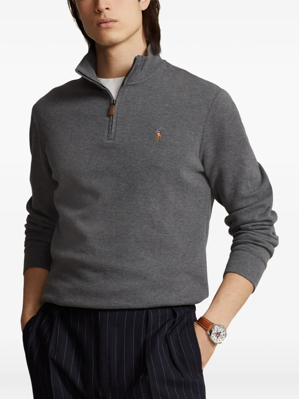 Polo Ralph Lauren Trui met halve rits Grijs