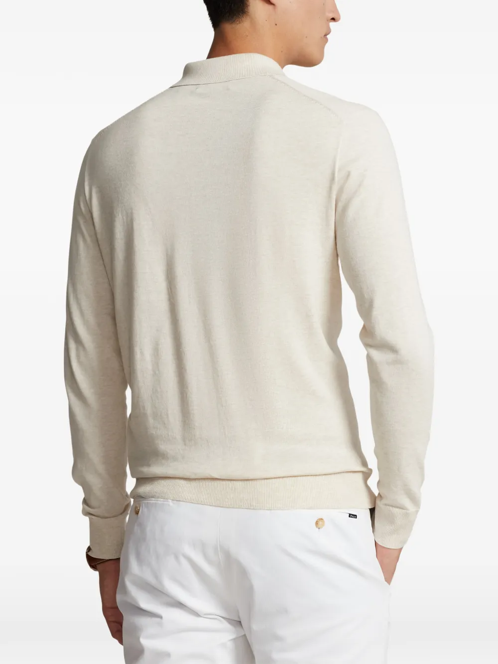 Polo Ralph Lauren Poloshirt met lange mouwen Beige