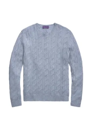 Polo Ralph Lauren パープルレーベル　ケーブルニット Ralph Lauren Purple Label ケーブルニット セーター | グレー