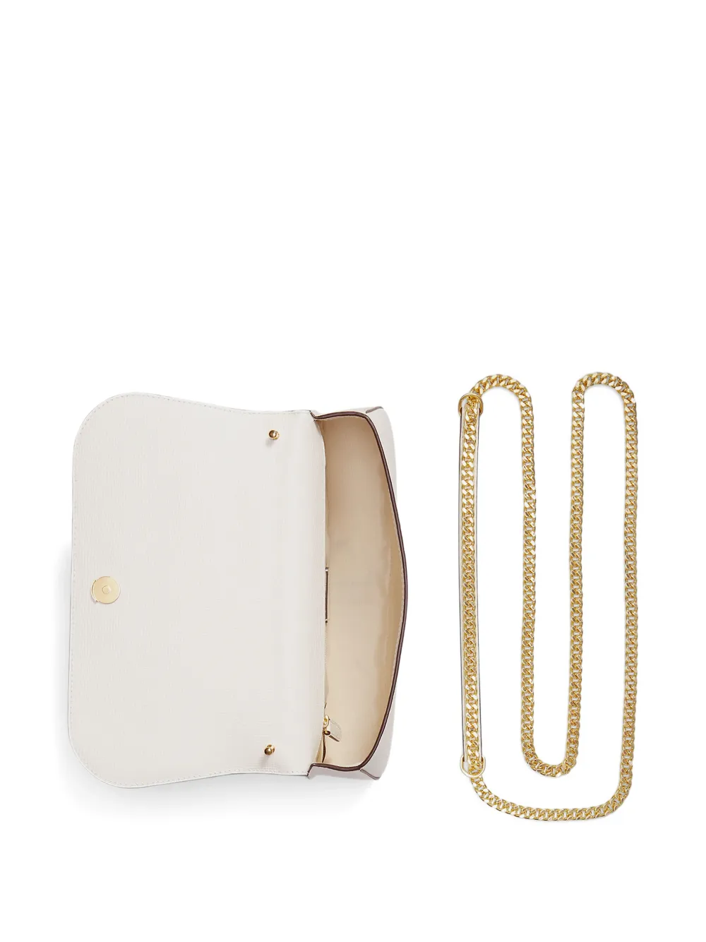 Lauren Ralph Lauren Schoudertas met logoplakkaat Beige