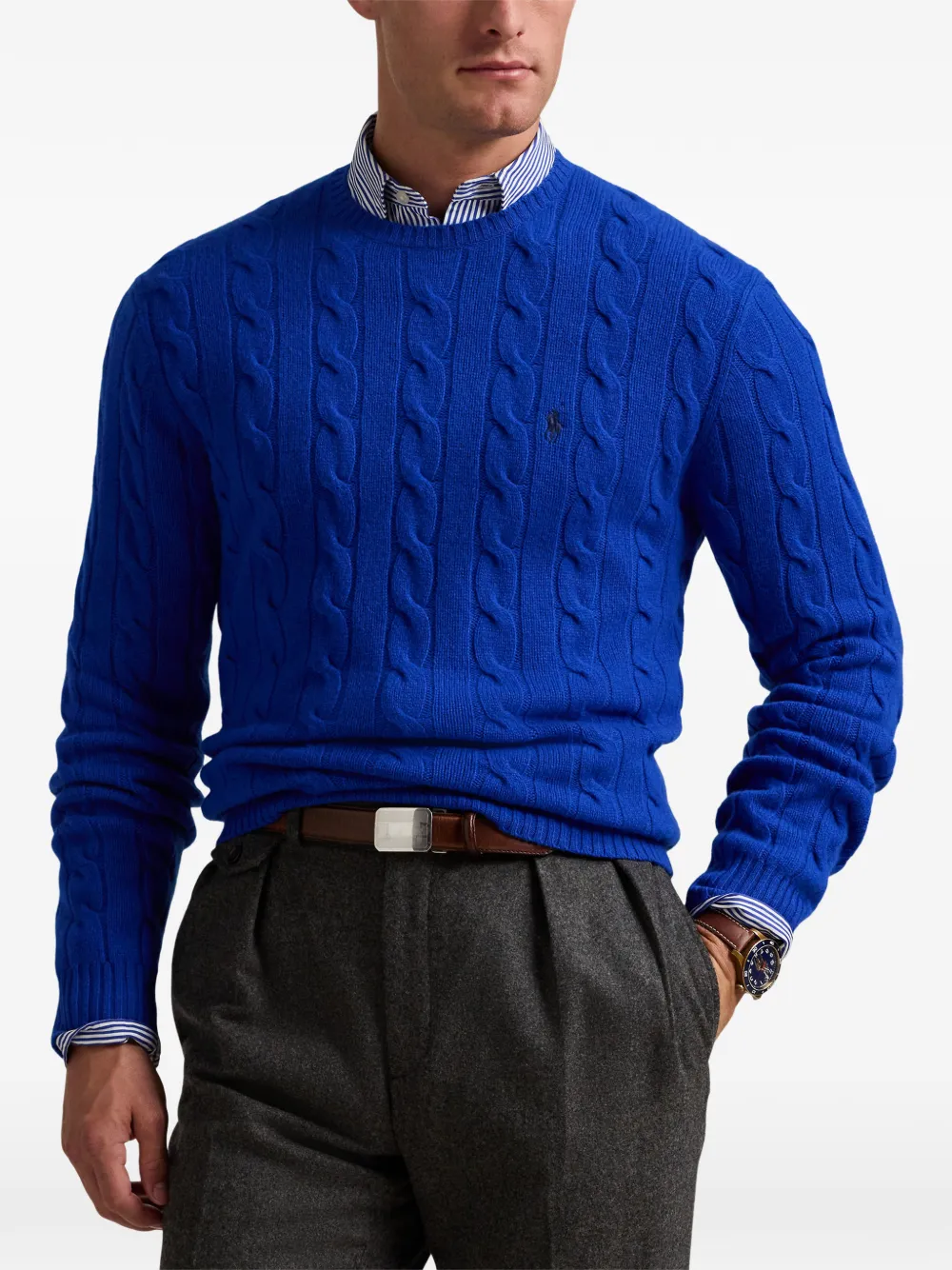 Polo Ralph Lauren Kabelgebreide trui Blauw