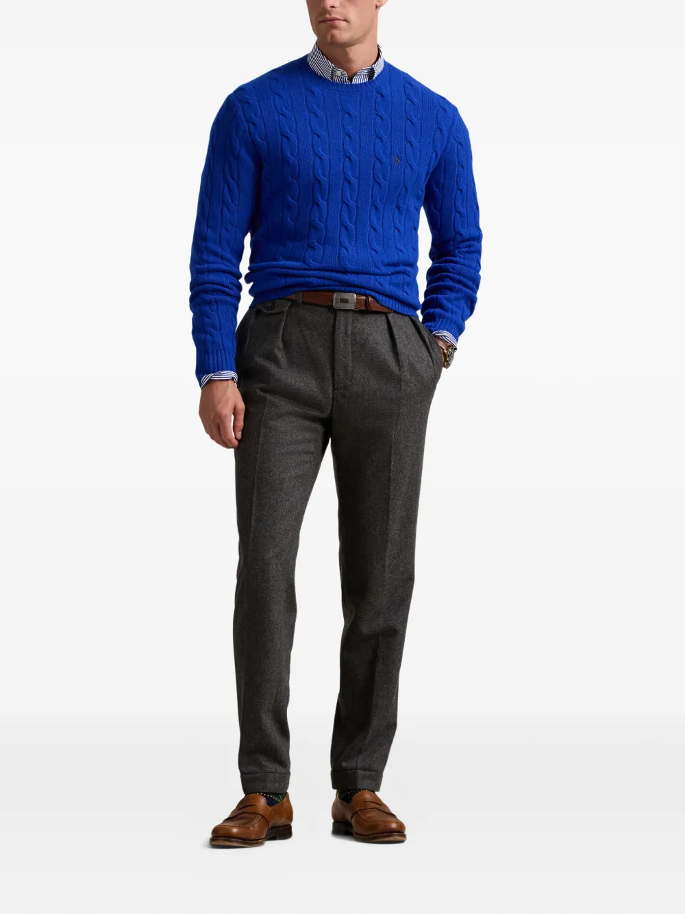 Polo Ralph Lauren Kabelgebreide trui Blauw
