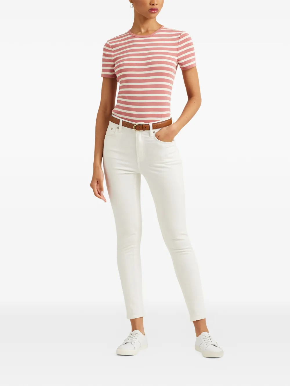 Ralph Lauren Striped T-shirt In Pink