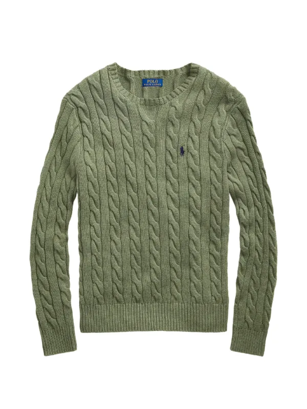 POLO RALPH LAUREN ケーブルニットセーター S/P グリーン Polo Ralph Lauren ケーブルニット セーター | グリーン | FARFETCH JP