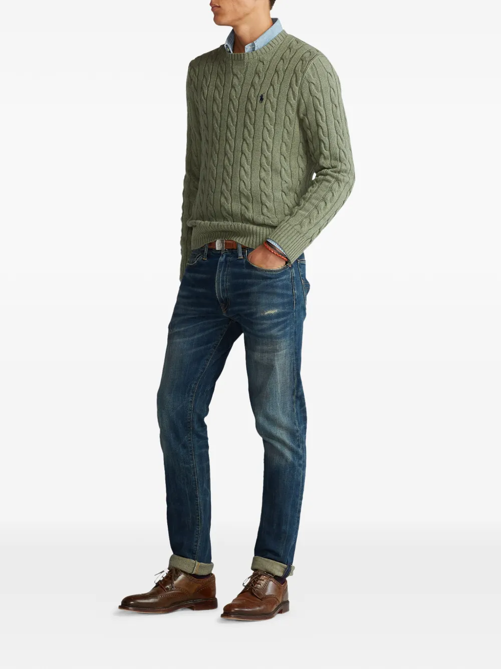 Polo Ralph Lauren Kabelgebreide trui Groen