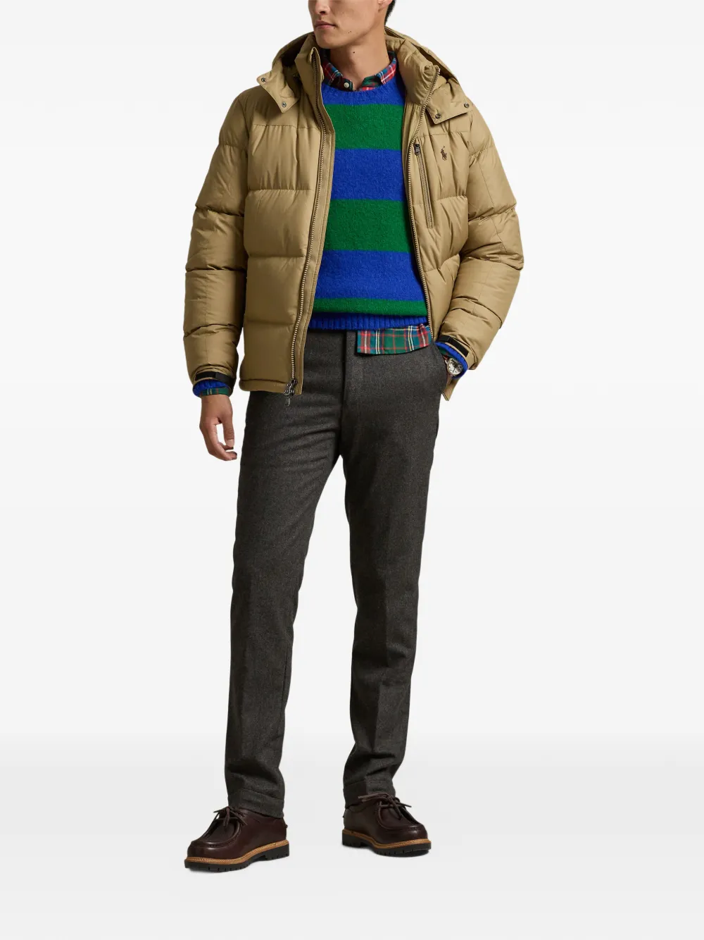 Polo Ralph Lauren Gewatteerd jack met capuchon Beige