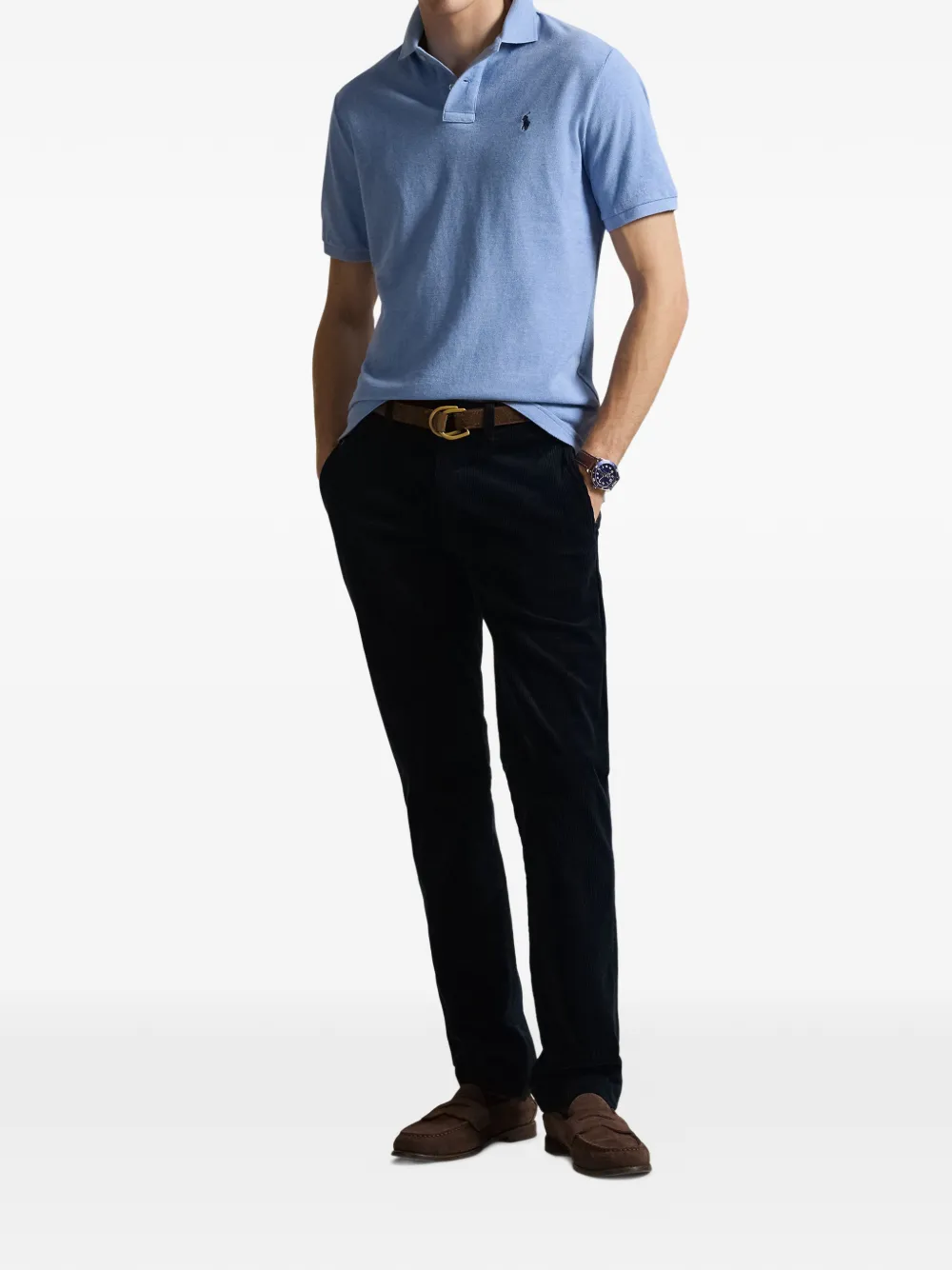 Polo Ralph Lauren Poloshirt met geborduurd logo Blauw