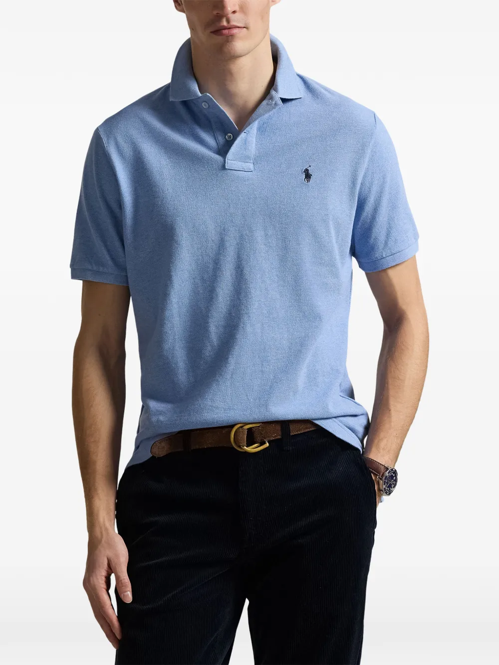 Polo Ralph Lauren Poloshirt met geborduurd logo Blauw