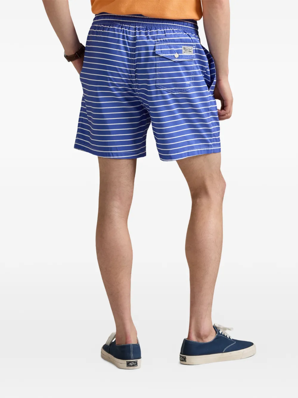 Polo Ralph Lauren Gestreepte zwembroek Blauw