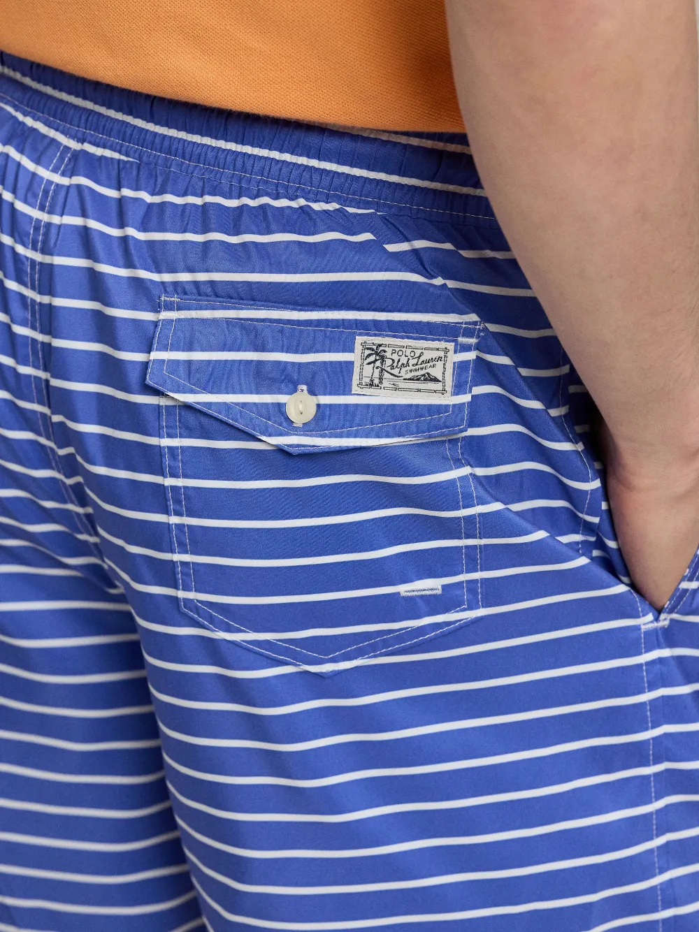 Polo Ralph Lauren Gestreepte zwembroek Blauw