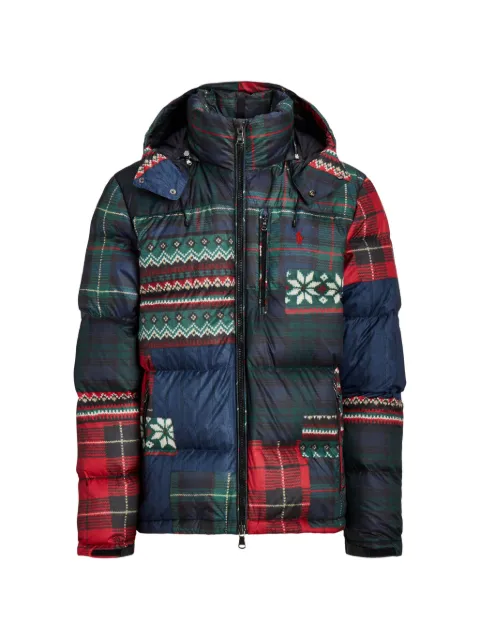Polo Ralph Lauren The Gorham Patchwork-Print down jacket
