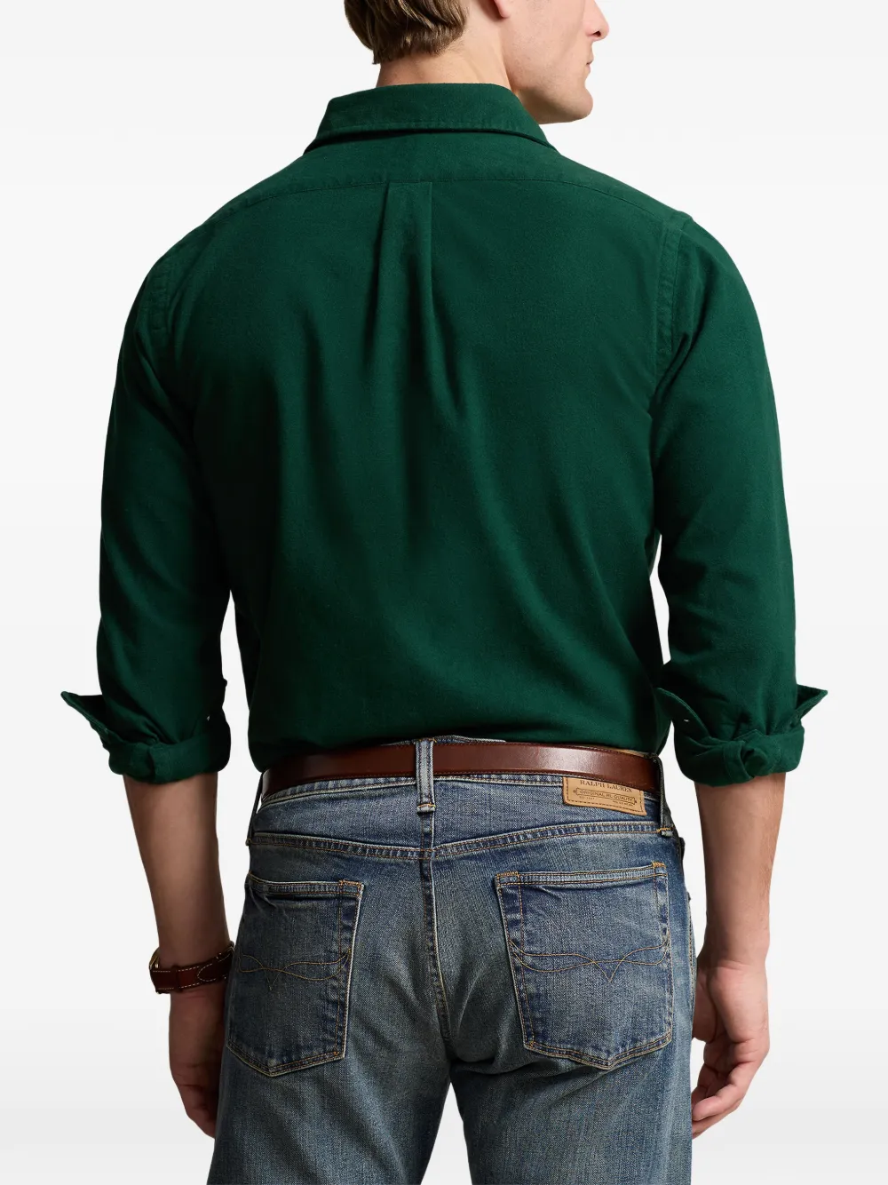 Polo Ralph Lauren Overhemd met geborduurd logo Groen
