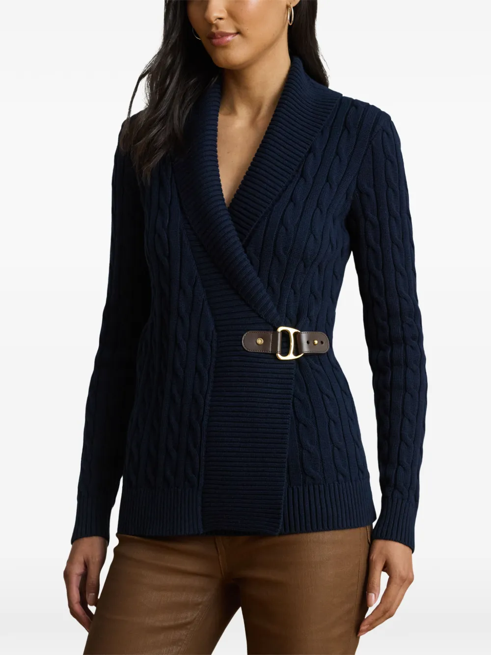 Lauren Ralph Lauren Vest met ceintuur Blauw