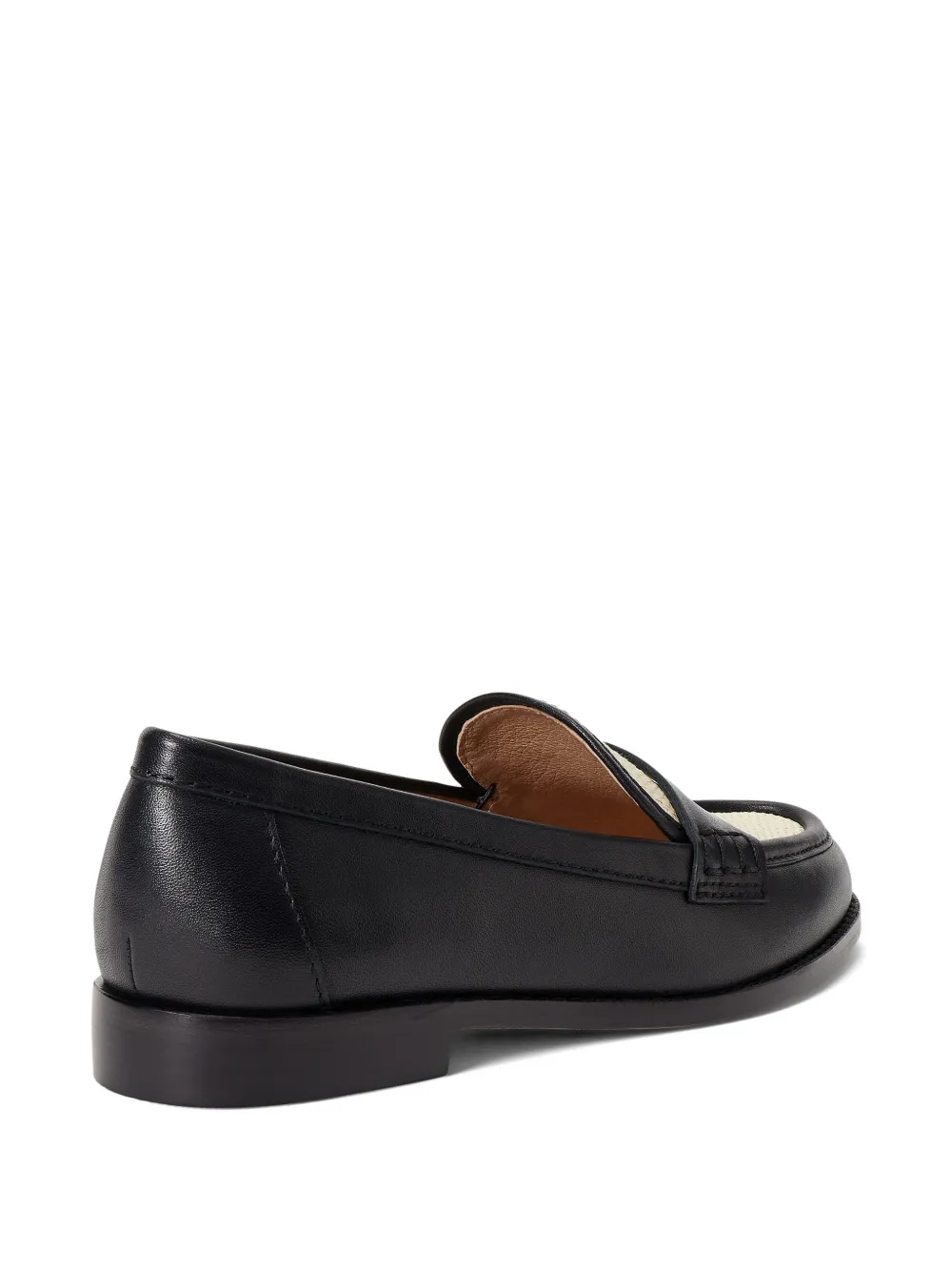 Lauren Ralph Lauren Leren loafers Zwart