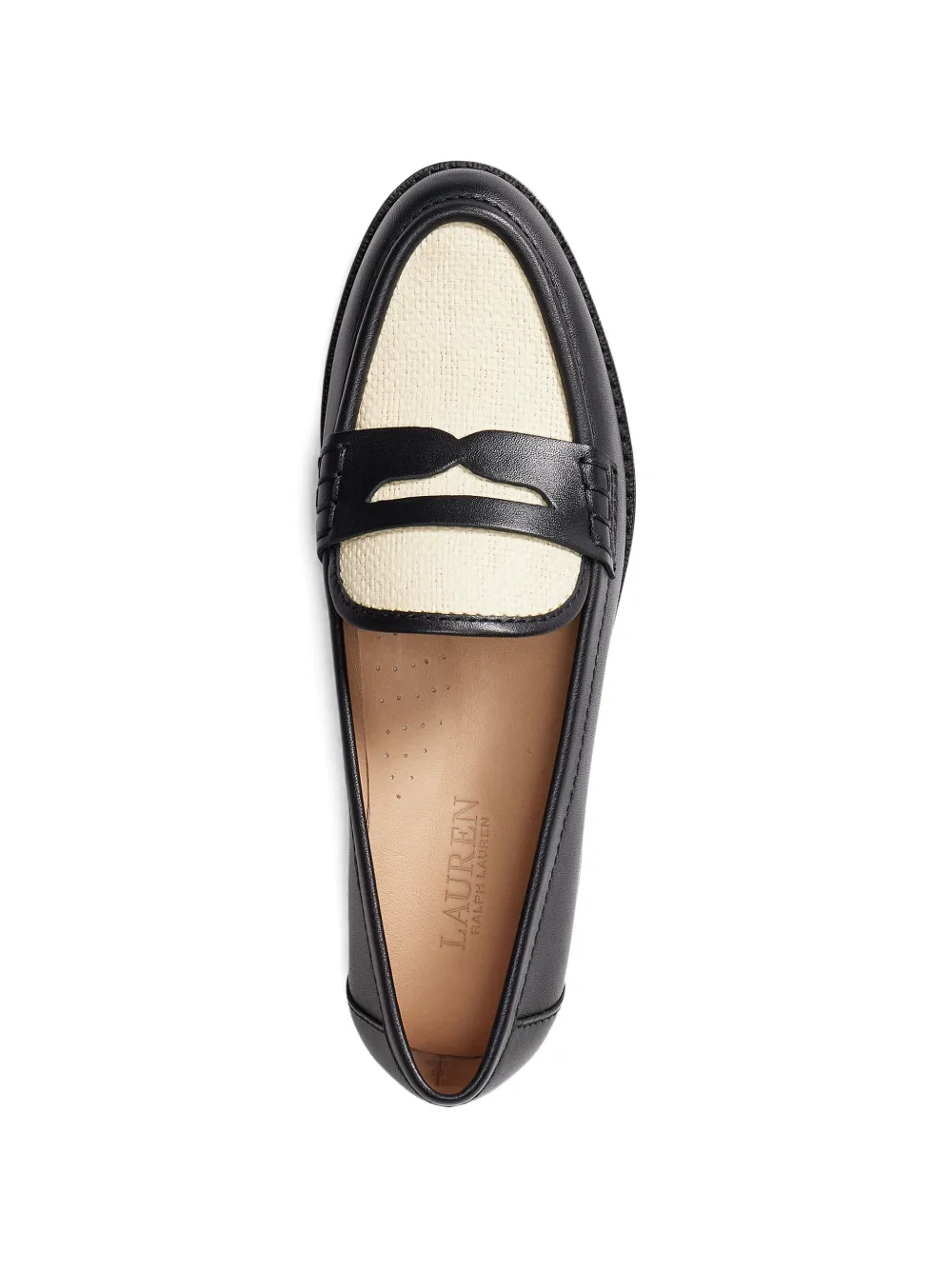 Lauren Ralph Lauren Leren loafers Zwart