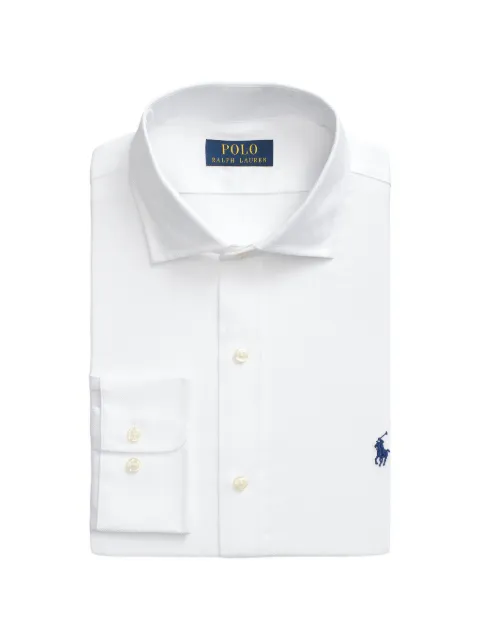 Polo Ralph Lauren herringbone-weave logo-embroidered shirt
