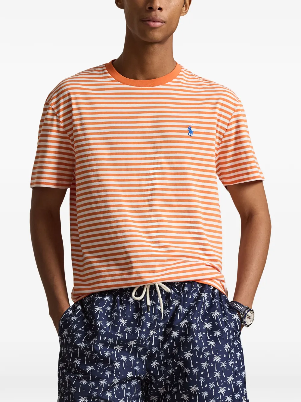 Polo Ralph Lauren Gestreept T-shirt Oranje