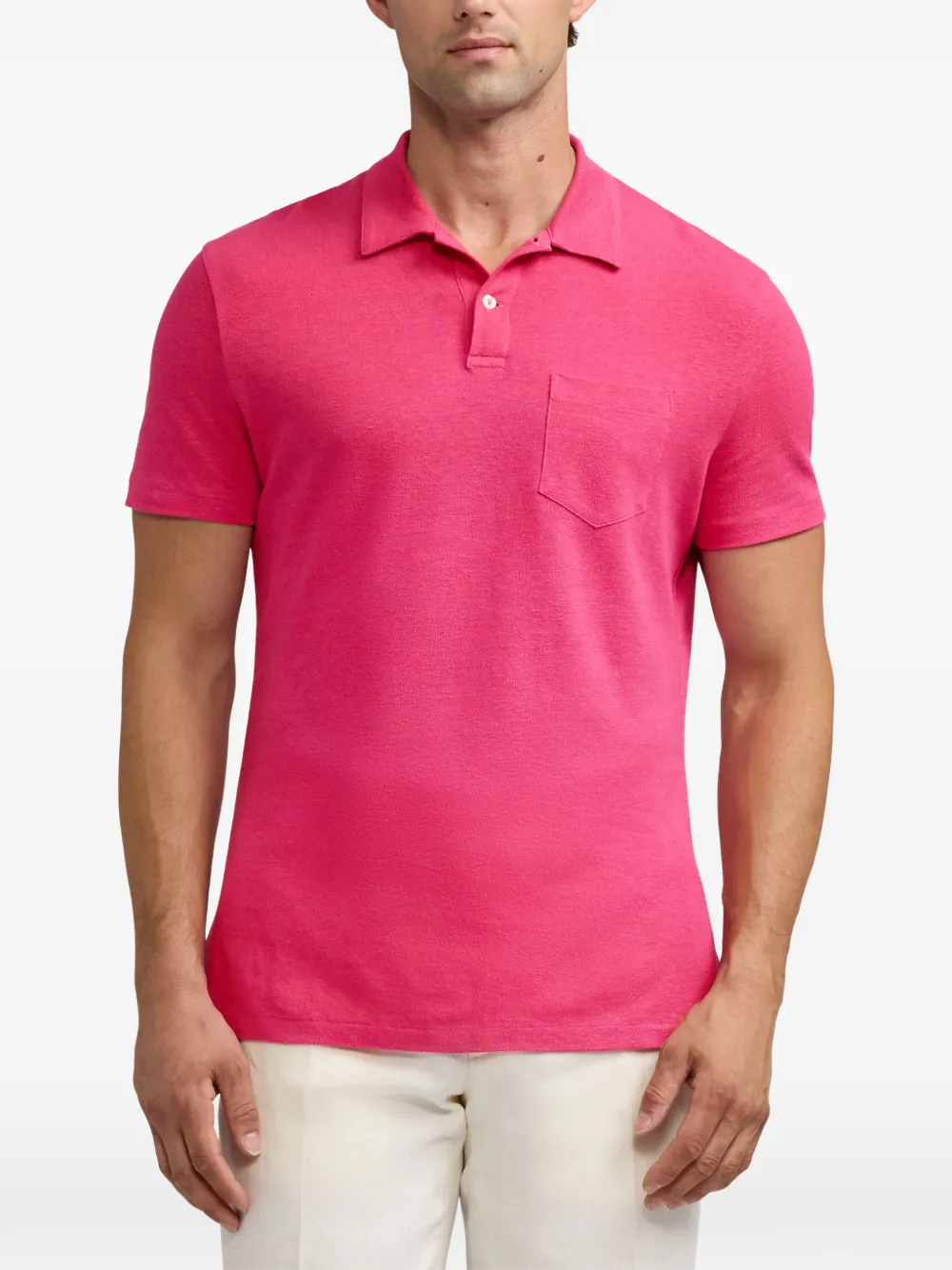 Ralph Lauren Purple Label Poloshirt met borstzak Roze
