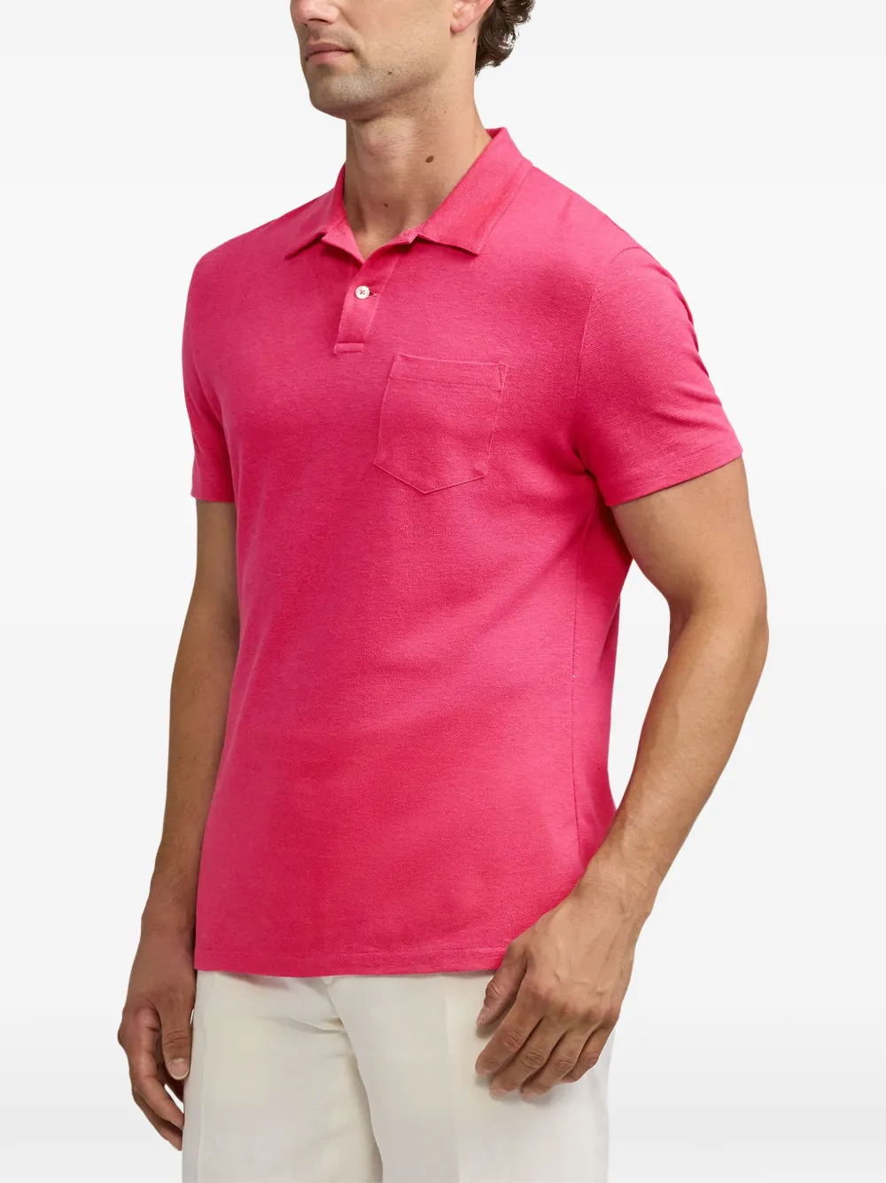 Ralph Lauren Purple Label Poloshirt met borstzak Roze