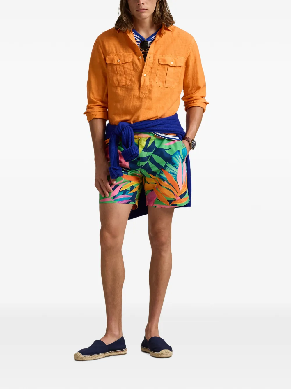 Polo Ralph Lauren Zwembroek met tropische print Groen