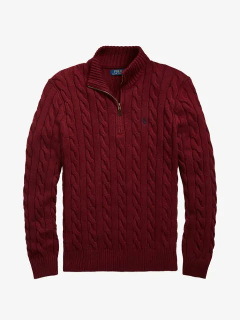 Polo Ralph Lauren cable knit zip sweater
