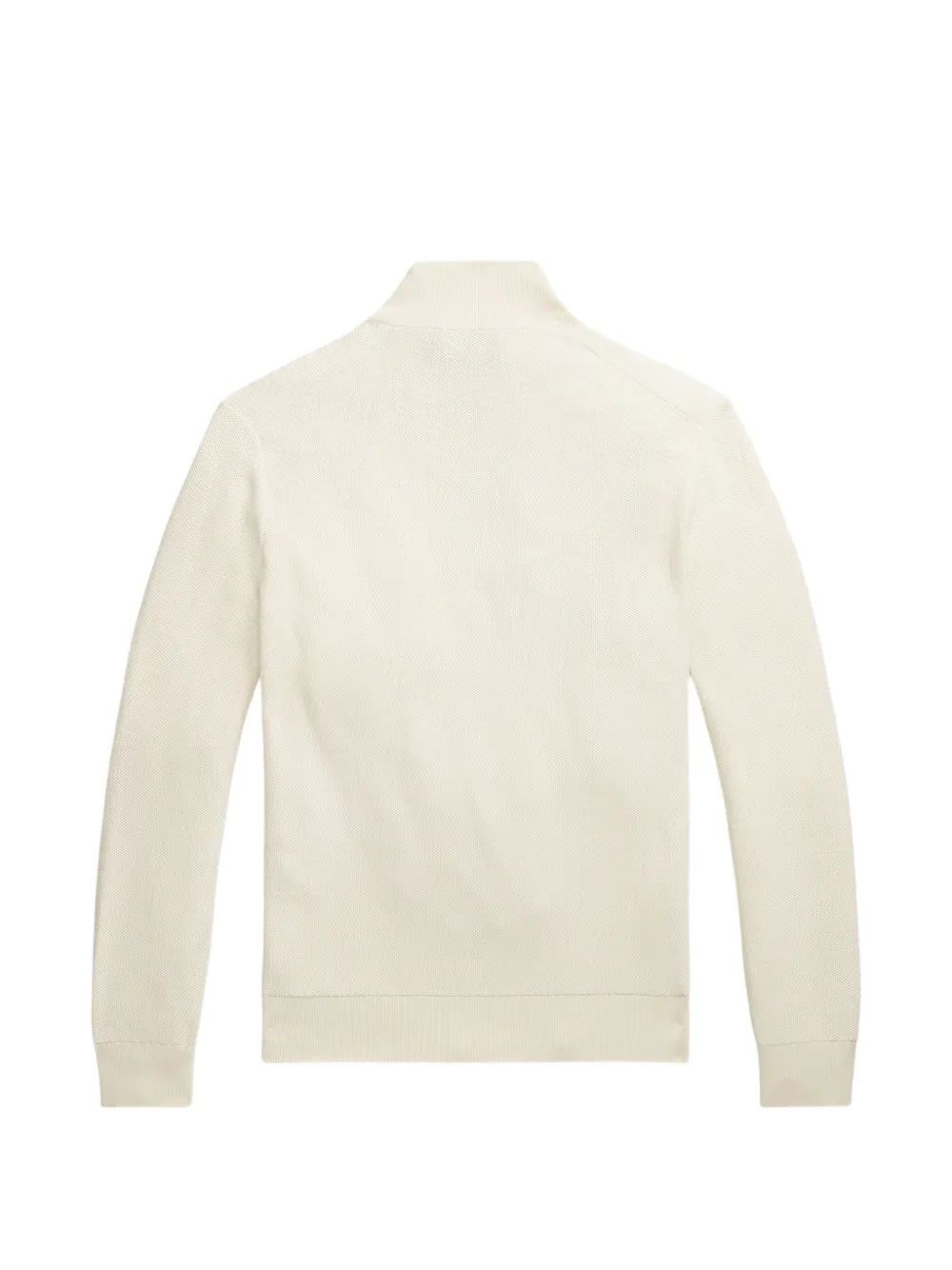 Polo Ralph Lauren Trui met geborduurd logo en kwartrits Beige