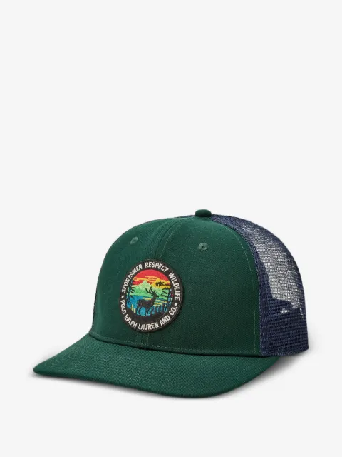 Polo Ralph Lauren logo-patch mesh-panel cap