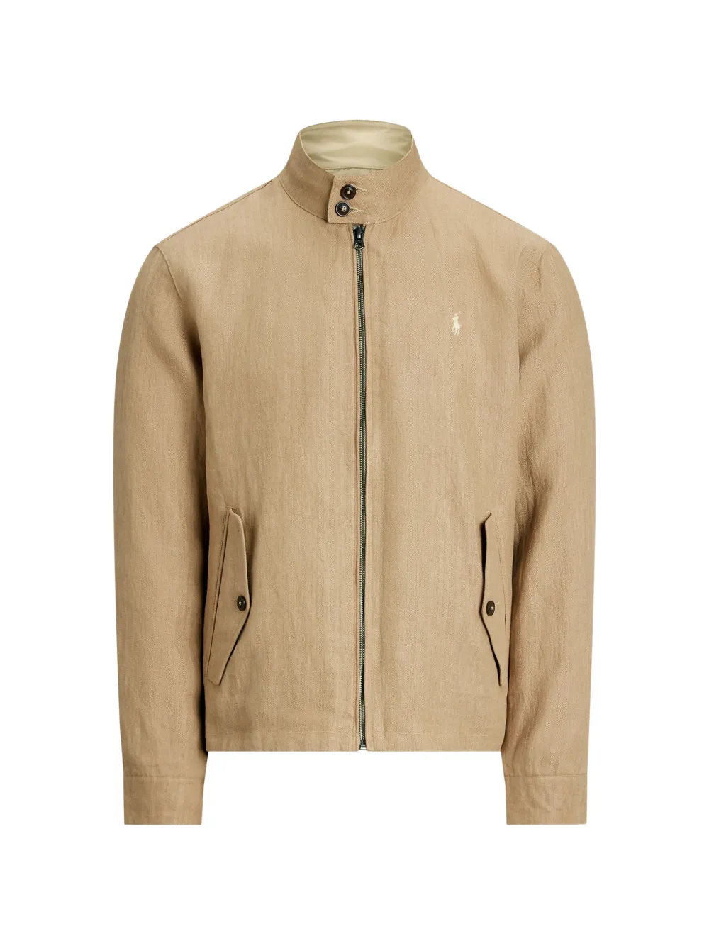 Polo Ralph Lauren logo-embroidered high-neck jacket - Toni neutri