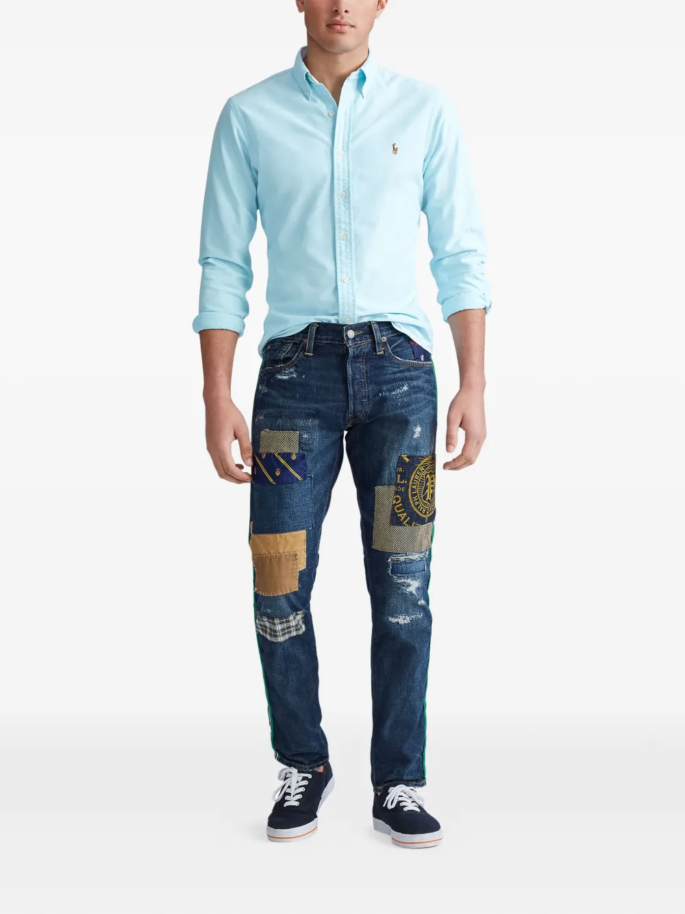 Polo Ralph Lauren Getailleerd overhemd Blauw