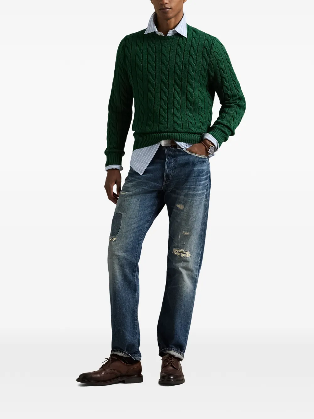 Polo Ralph Lauren Kabelgebreide trui Groen