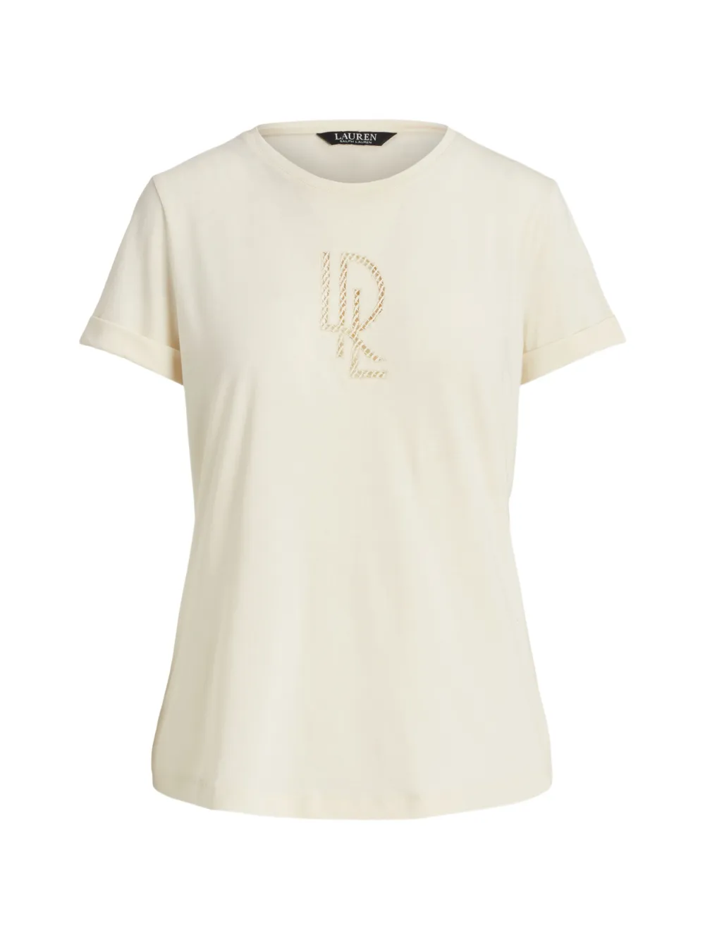 Lauren Ralph Lauren logo-embellished T-shirt - Toni neutri