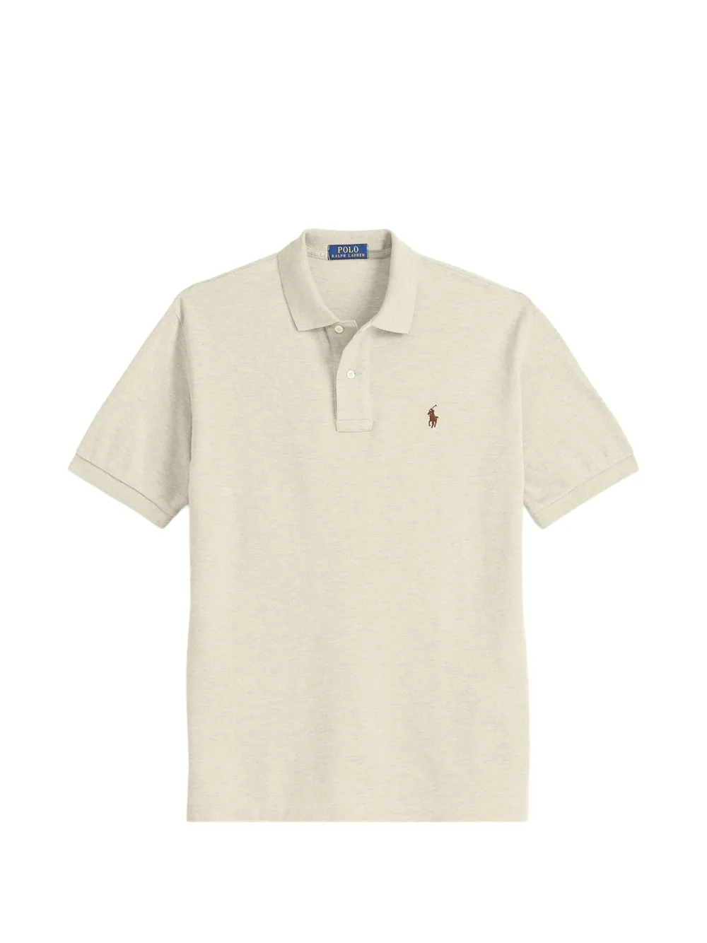 Polo Ralph Lauren Pony-motif cotton polo shirt - Nude