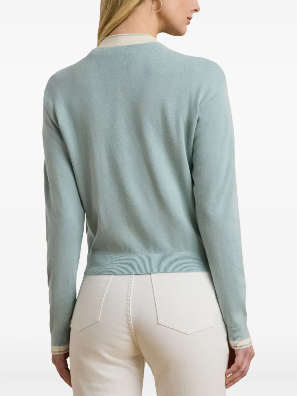 Lauren Ralph Lauren Vest met geborduurd logo Blauw