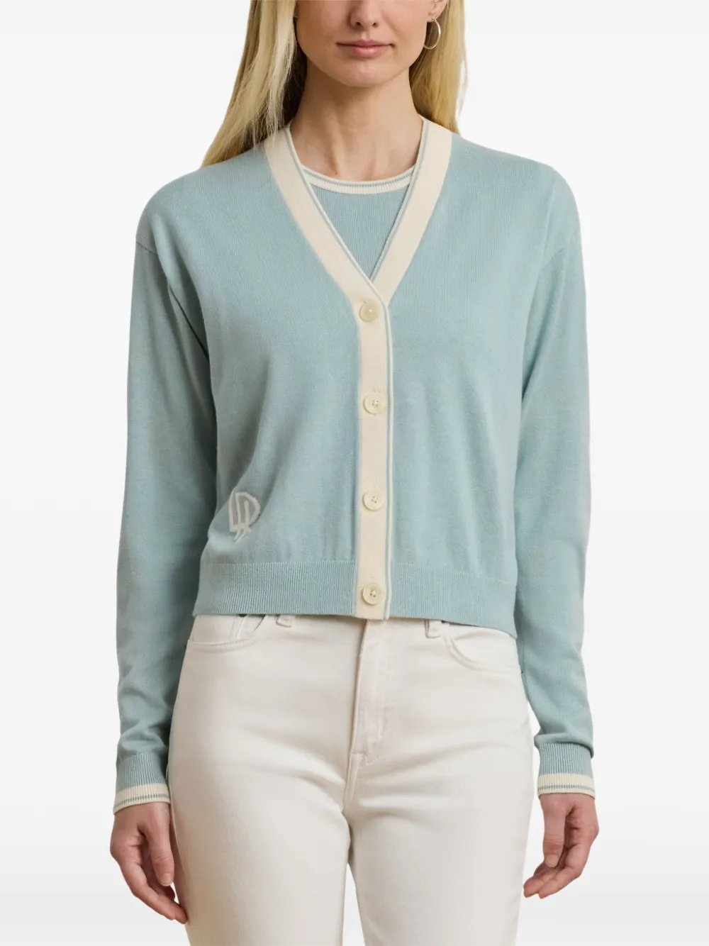 Lauren Ralph Lauren Vest met geborduurd logo Blauw