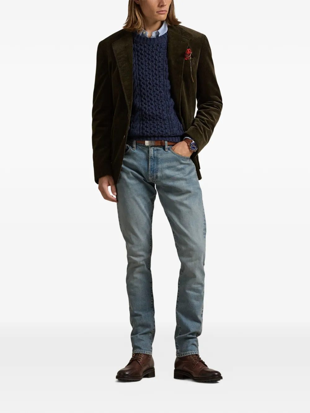 Polo Ralph Lauren Jeans met vijf zakken Blauw