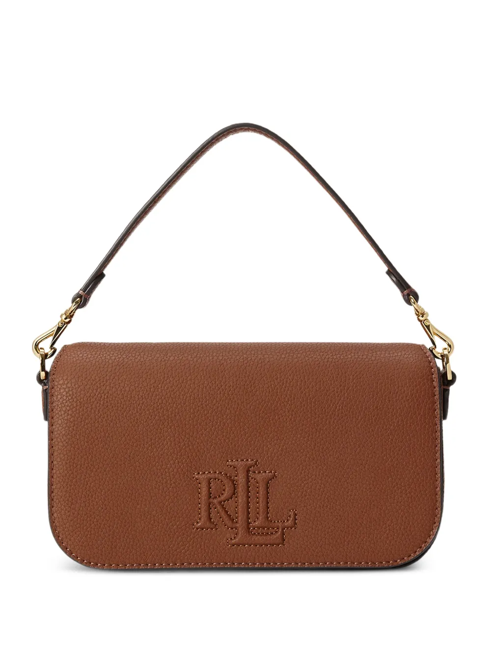 Lauren Ralph Lauren embossed shoulder bag - Brown