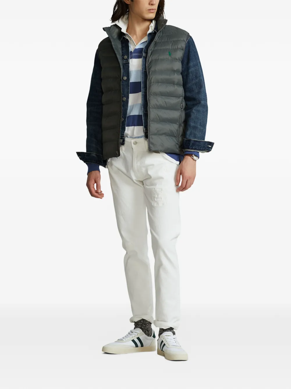 Polo Ralph Lauren Gewatteerd bodywarmer met logoprint Grijs