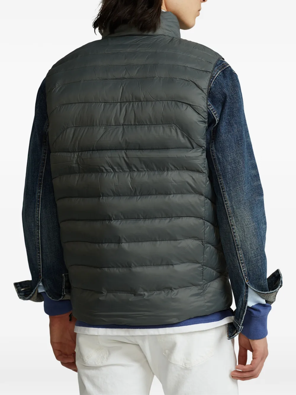 Polo Ralph Lauren Gewatteerd bodywarmer met logoprint Grijs