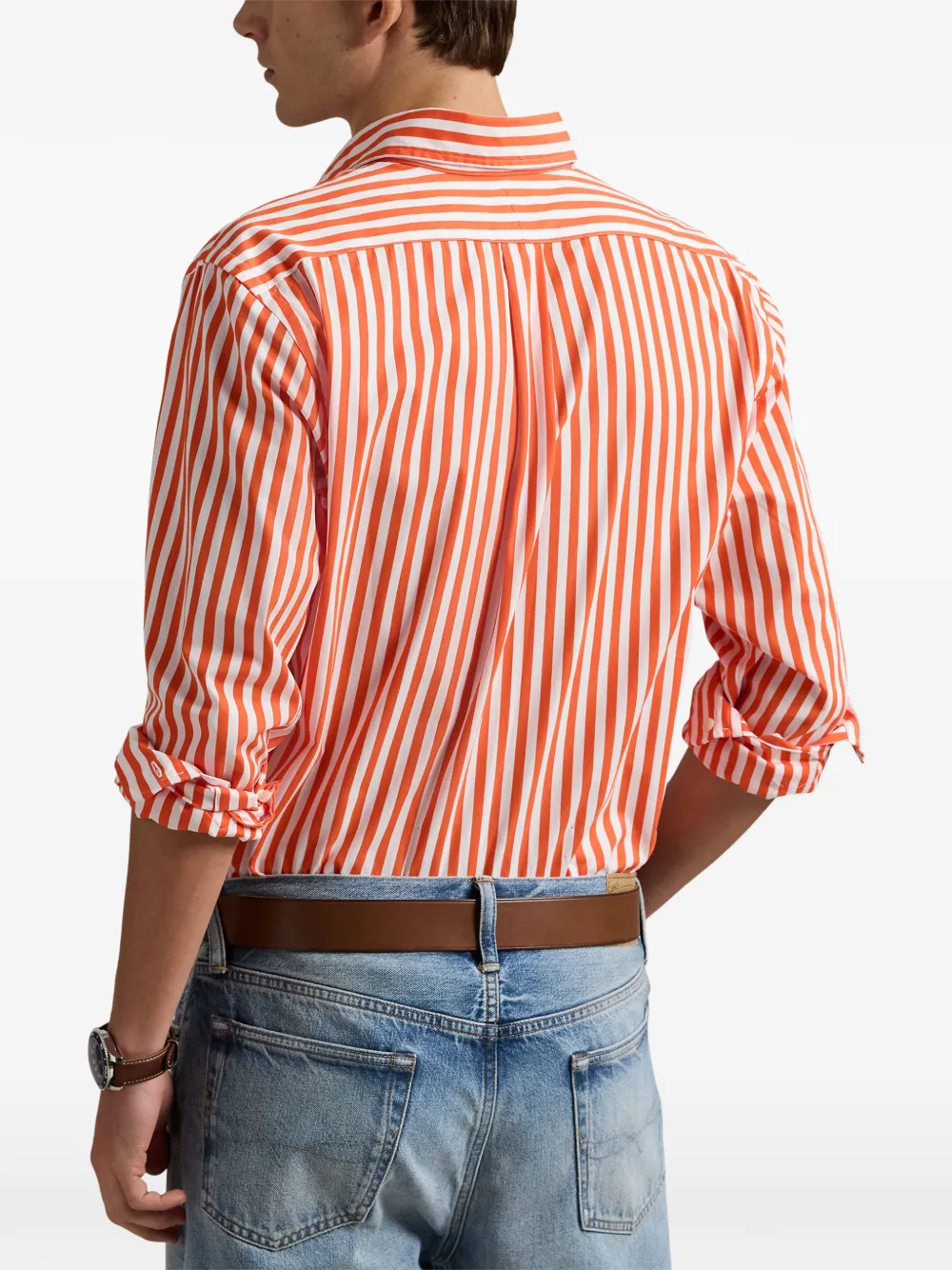 Polo Ralph Lauren Gestreept overhemd met lange mouwen Oranje