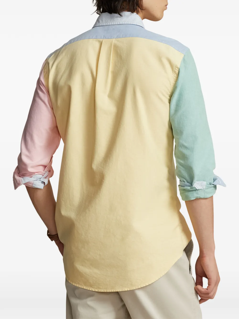 Polo Ralph Lauren Overhemd met colourblocking zak Geel