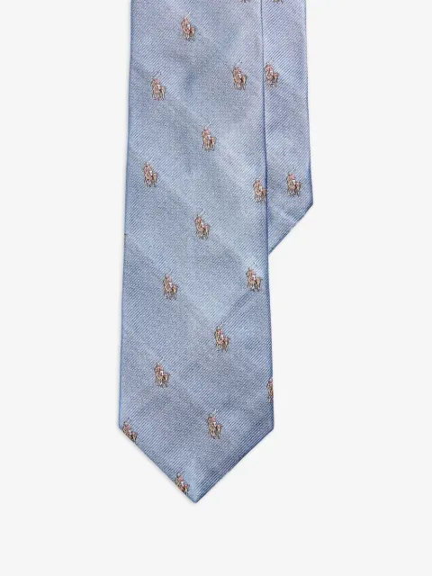 Polo Ralph Lauren corbata con motivo gráfico de caballo