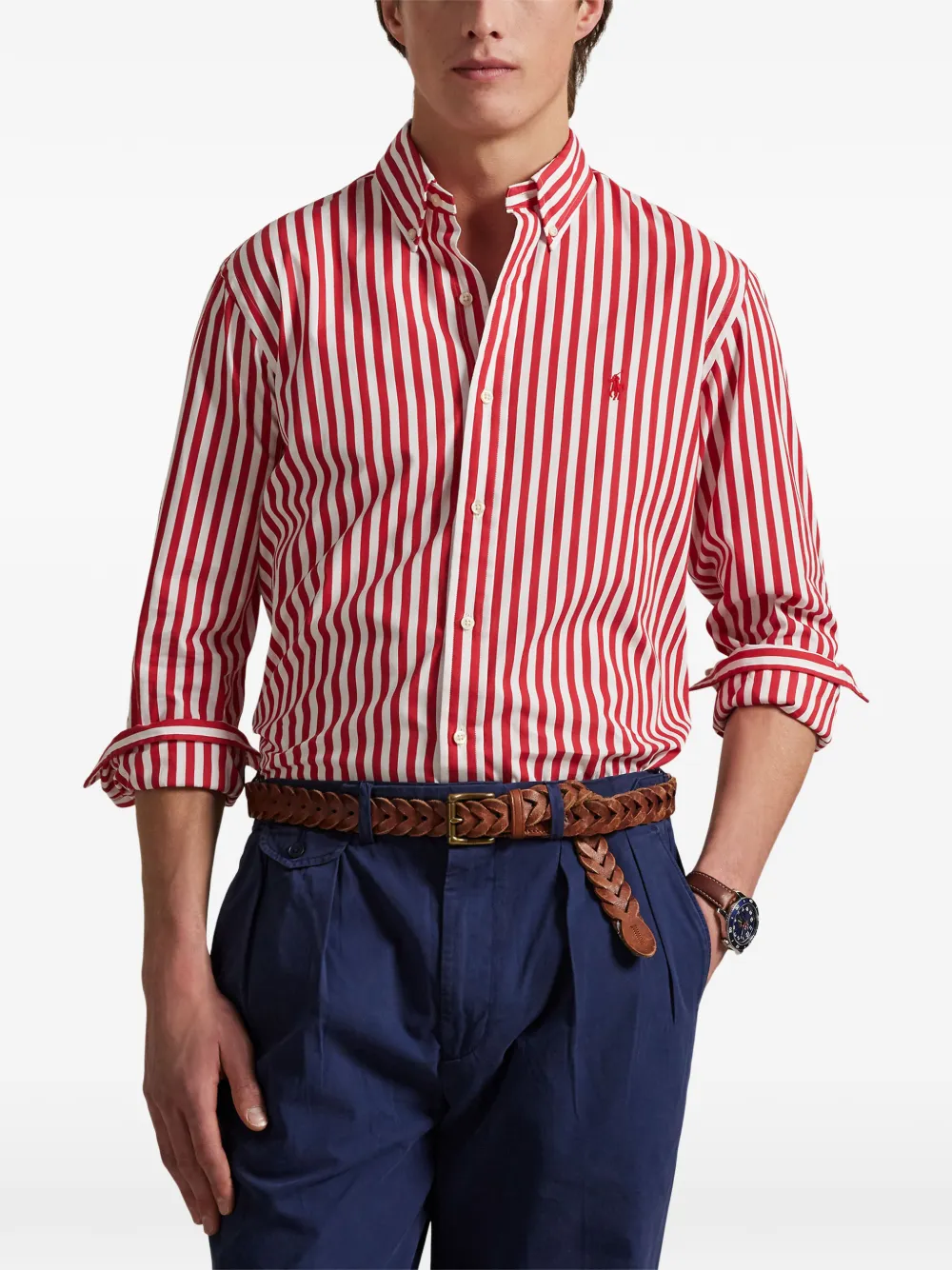Polo Ralph Lauren Gestreept overhemd Rood