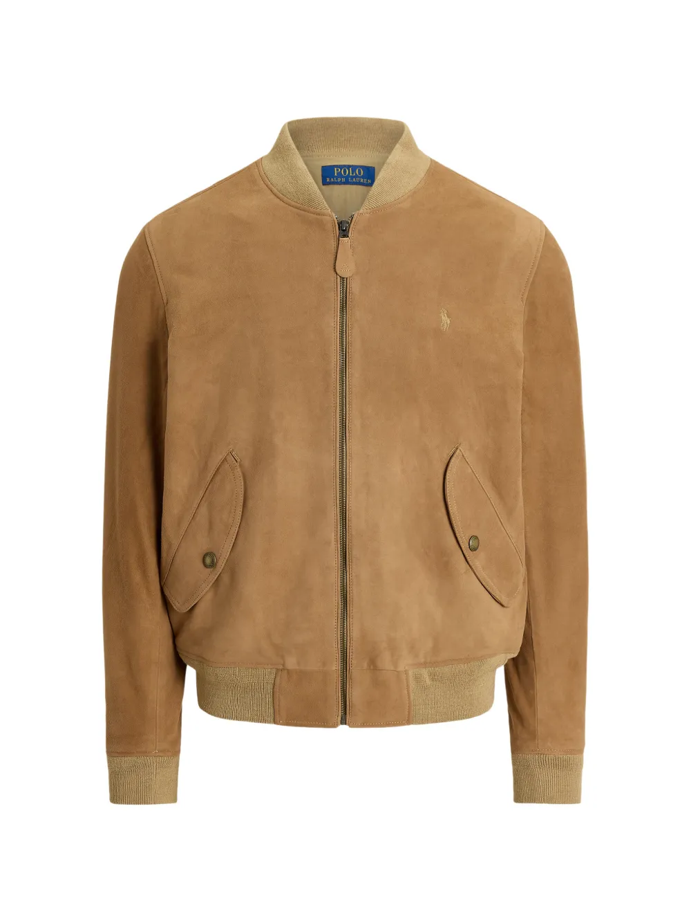 Polo Ralph Lauren Giacca in pelle scamosciata con zip - Toni neutri