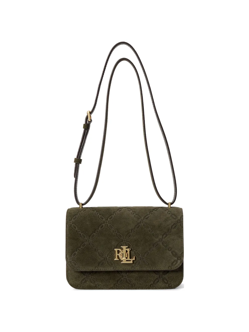Lauren Ralph Lauren medium Sophee embossed logo cross body bag - Verde