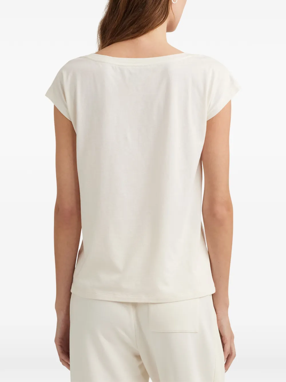 Lauren Ralph Lauren Petite T-shirt met print Beige