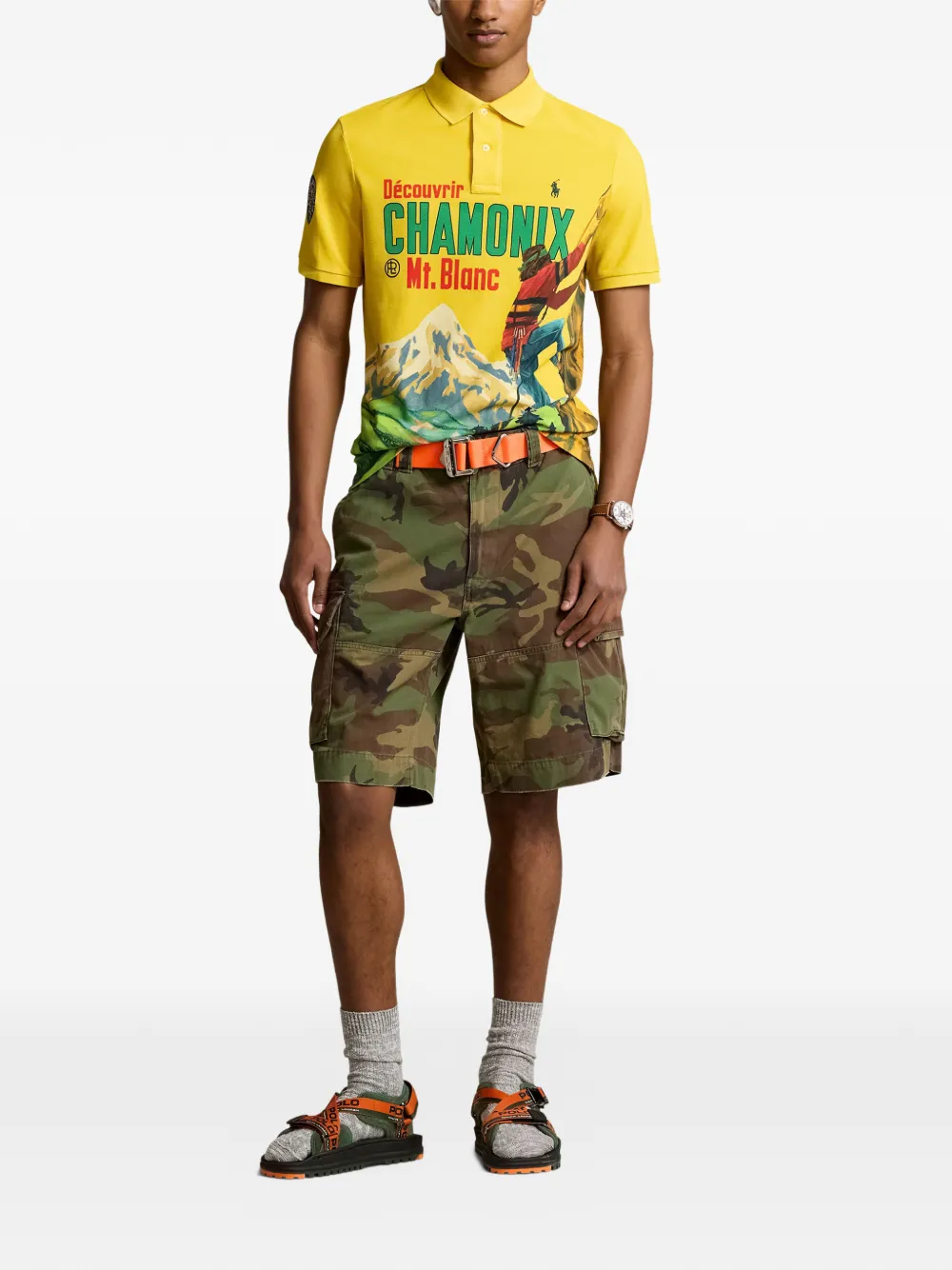 Polo Ralph Lauren Poloshirt met print Geel